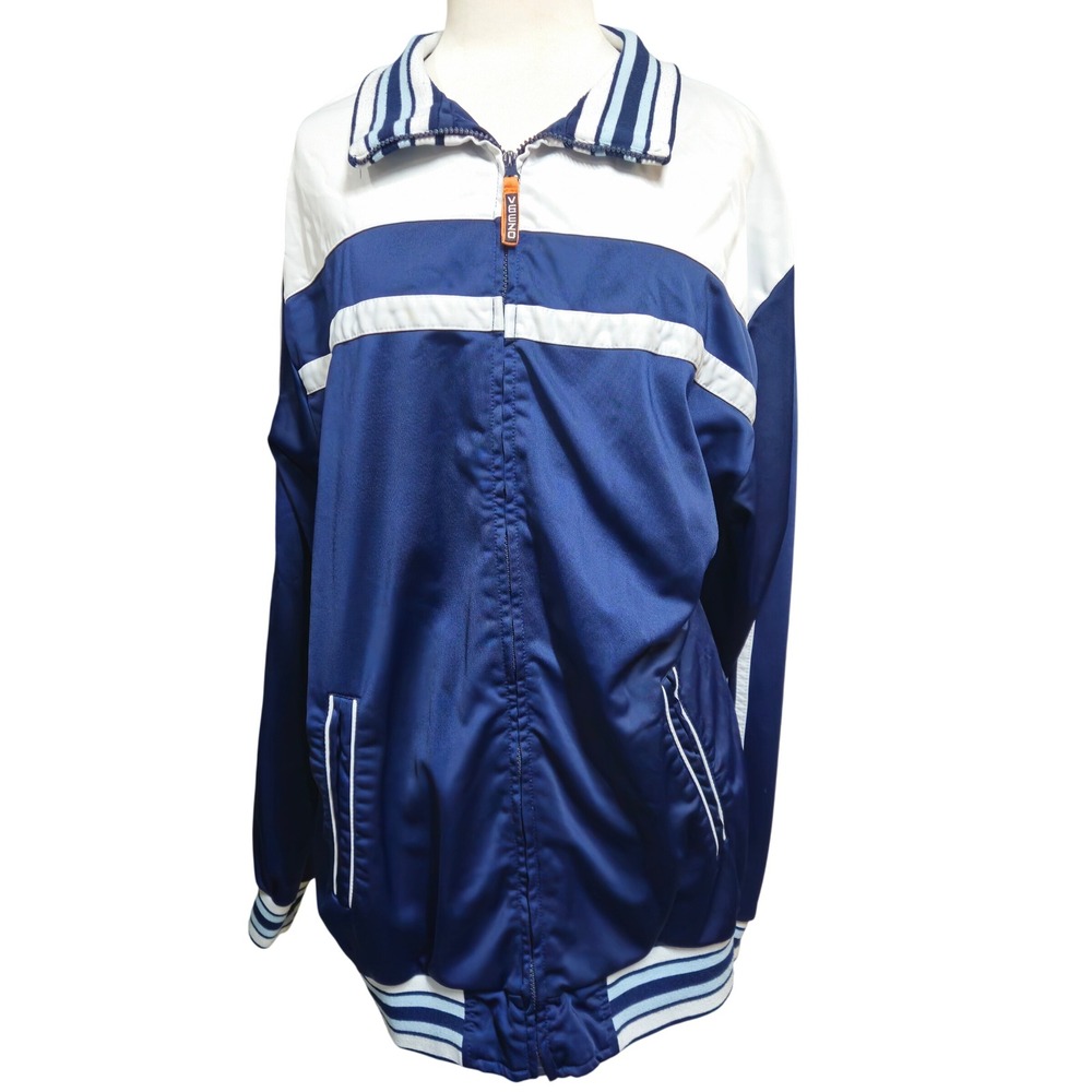 Vintage Veezo Authentic Gear Track‎ Jacket Men's Size 2xl Blue White